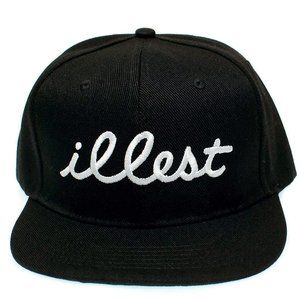 Retro Vintage Style ILLEST Lowered Font Embroidered OSFM Hat Rapper HipHop 90s